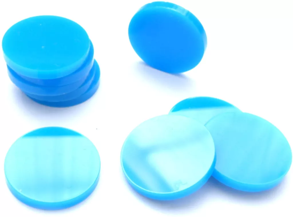 Znaczniki akryl niebieskie koło 22x3 - tantis.pl