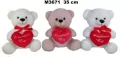 Miś z sercem 35cm MIX - tantis.pl