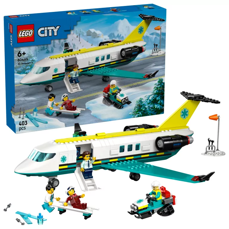 LEGO® City. Samolot pogotowia ratunkowego 60465 - tantis.pl