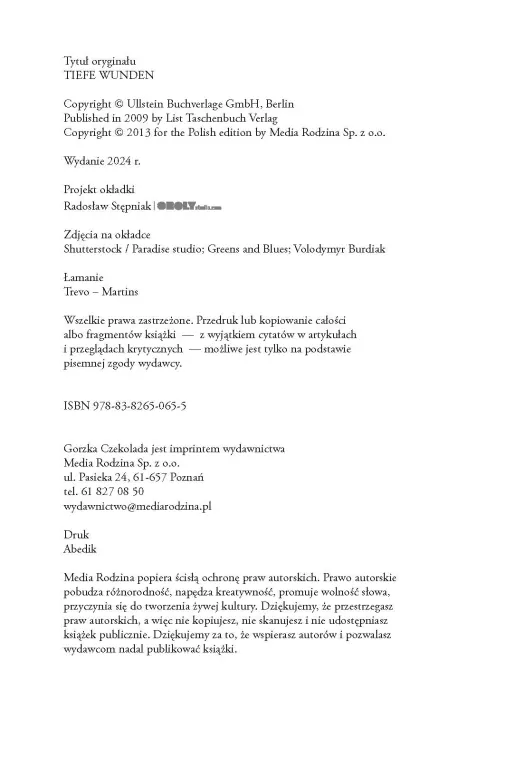 Głębokie rany - tantis.pl