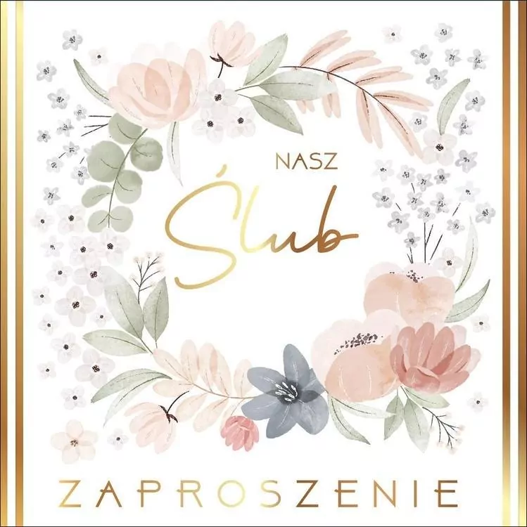 Zaproszenie Ślub - tantis.pl