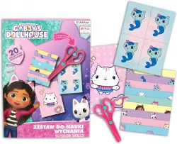 Zestaw do nauki wycinania A4 z nożyczkami Gabby