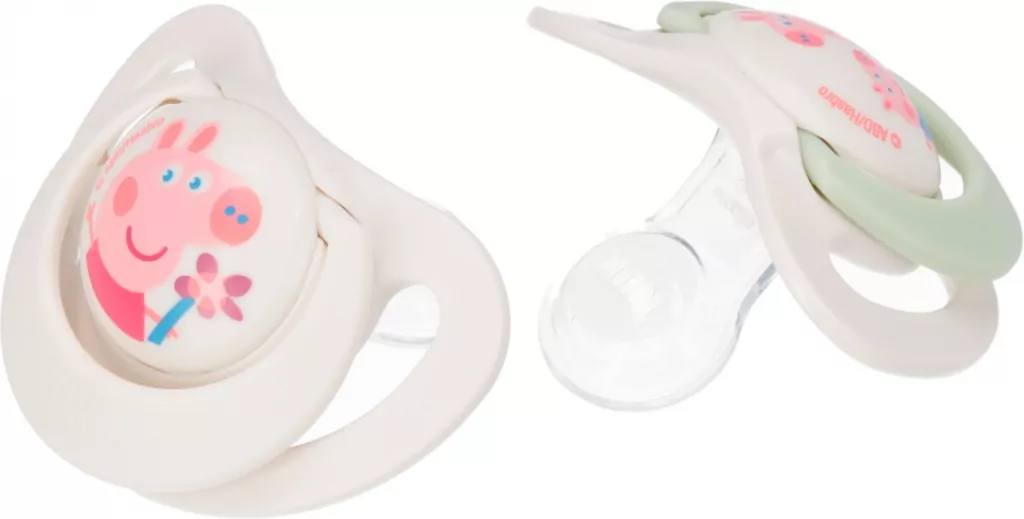 NUK Star. Smoczki 2 sztuki. 6-18 miesięcy. Peppa - tantis.pl