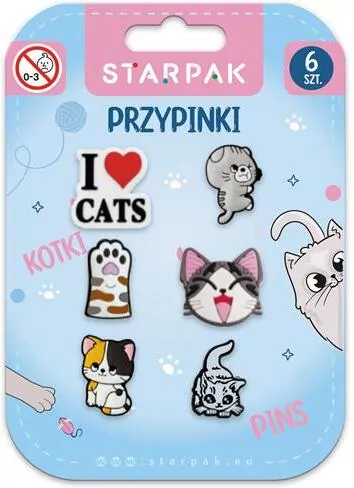 Przypinki. Kotki - tantis.pl