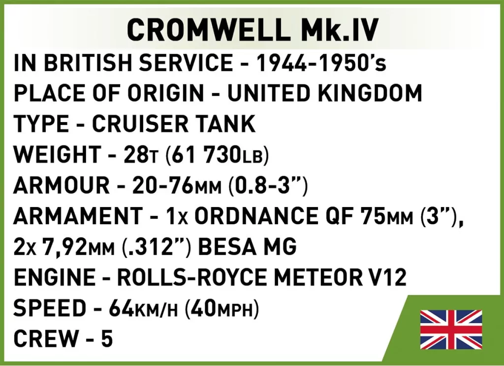 Cobi. HC WWII Cromwell Mk.IV - tantis.pl