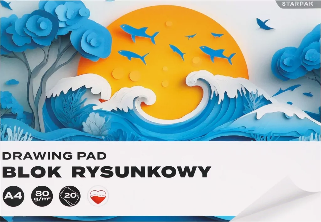 ZEST BLOK RYS/TECH A4 BIA/KOL WIDOK STK F 10 - tantis.pl