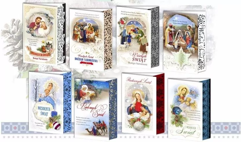 Karnet B6 Boże Narodzenie nalepka religia (10szt) - tantis.pl