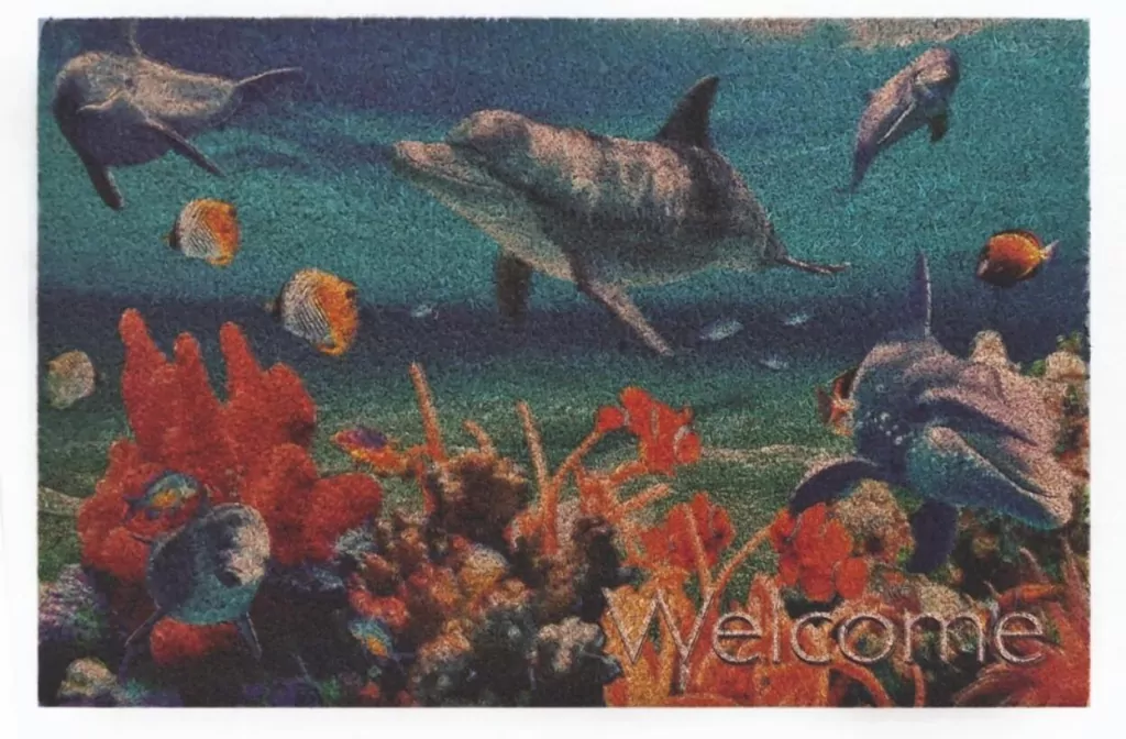Wycieraczka kokosowa z nadrukiem 40x60cm Ocean - tantis.pl