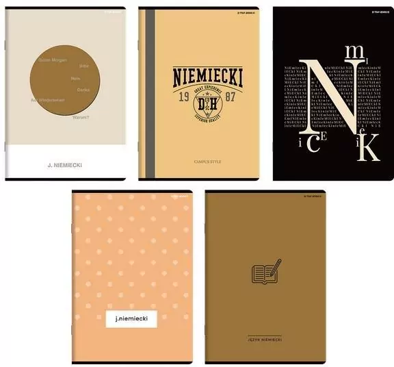 Zeszyt A5/60K kratka Niemiecki  TOP2000 - tantis.pl