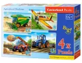 Maszyny rolnicze. Puzzle 4w1 - tantis.pl