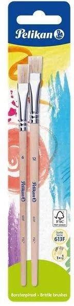 Pelikan. Pędzelki płaskie gr 6,12 - tantis.pl