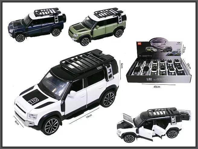 AUTO TEREN MET DZ/SW P/B RANGEROVER 14CM DISPL12 - tantis.pl