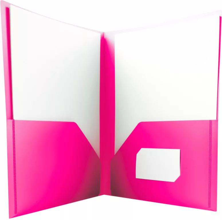 Tetis. Skoroszyt PP A4, różowy - tantis.pl