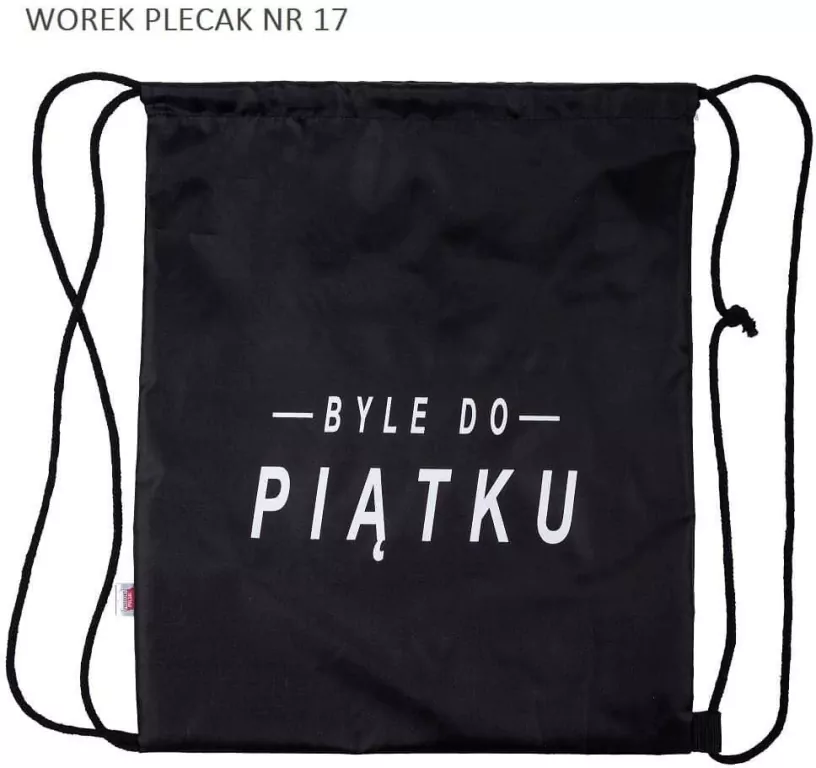 Worek plecak. Byle do piątku - tantis.pl