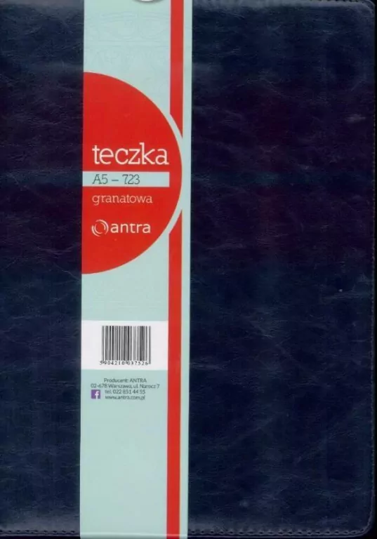Teczka z kalkulatorem A5 723 granatowa ANTRA - tantis.pl
