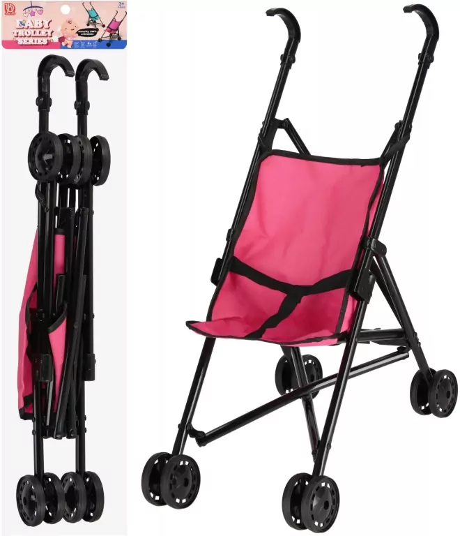Wózek dla lalek parasolka metalowy - tantis.pl