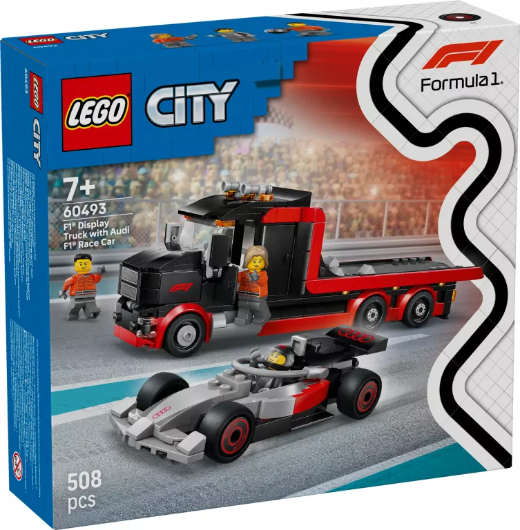 LEGO® Ciężarówka F1® z bolidem Audi F1® 60493 - tantis.pl