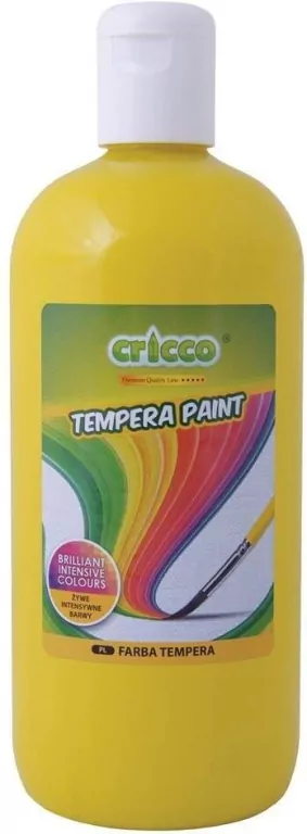 Farba tempera 500ml żółta - tantis.pl