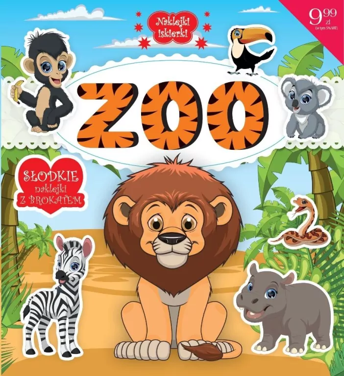 Naklejki iskierki z brokatem. ZOO - tantis.pl