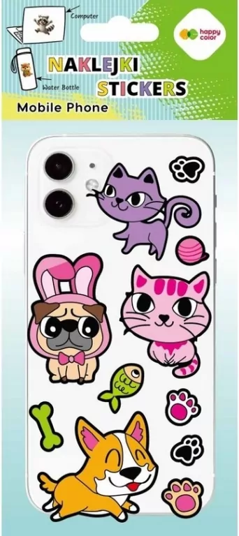 Naklejki Mobile Silly Friends 90x205 HAPPY COLOR - tantis.pl