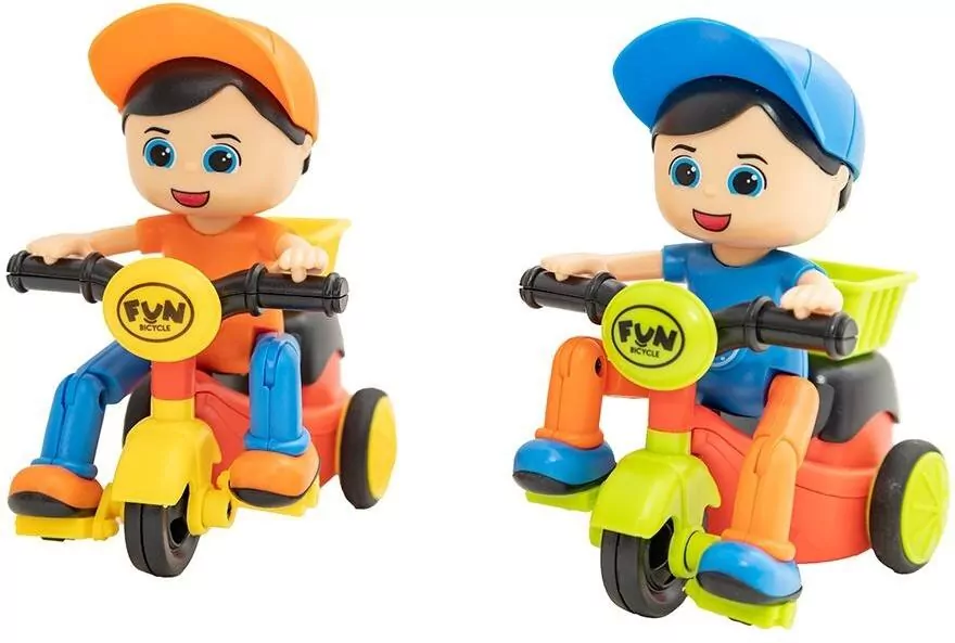 Chłopczyk na rowerku pojazd dla malucha mix - tantis.pl