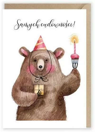 Kartka urodzinowa. Samych cudowności - tantis.pl