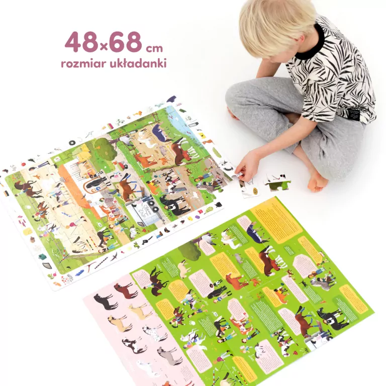 CzuCzu. Puzzle obserwacyjne. Stadnina koni. 84 el. - tantis.pl