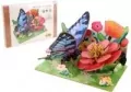 Puzzle 3D drewniane motyl na kwiatach - tantis.pl