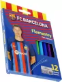 Flamastry okrągłe FC Barcelona 12 kolorów ASTRA - tantis.pl