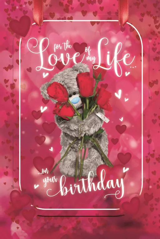 Karnet holograficzny 3D - For the love of my life - tantis.pl