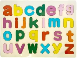 Alfabet drewniany. Małe litery