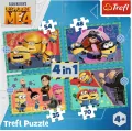 Puzzle 4w1 Zwariowane Minionki TREFL - tantis.pl