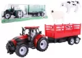 Traktor z przyczepą burtową i zwierzętami mix - tantis.pl