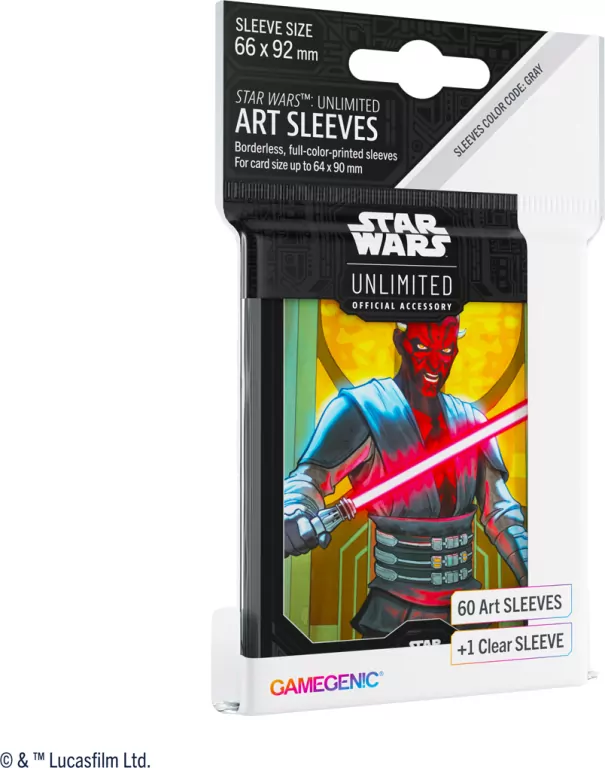 Gamegenic: Star Wars Unlimited - Art Sleeves - Darth Maul - tantis.pl