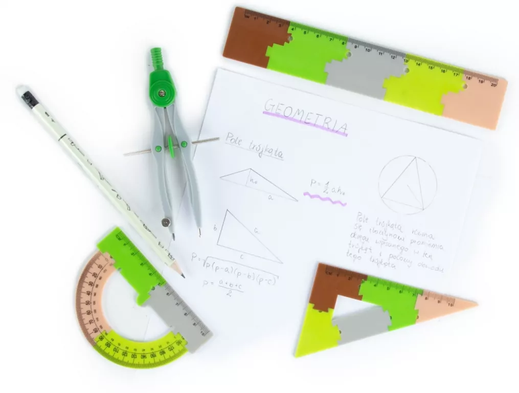 Zestaw geometryczny puzzle 20cm 4el KIDEA - tantis.pl