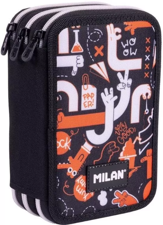 Piórnik 3 poz z wyposażeniem Fingers MILAN - tantis.pl