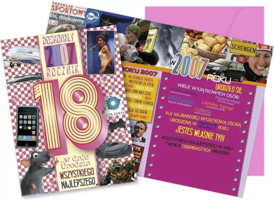 Karnet Urodziny 18