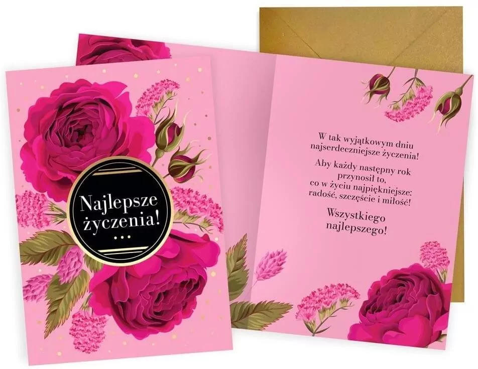 Karnet. Najlepsze życzenia - tantis.pl