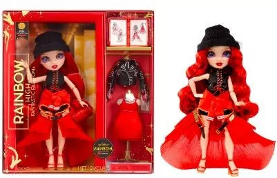 Rainbow High Fantastic Fashion Doll. Ruby-RED - tantis.pl