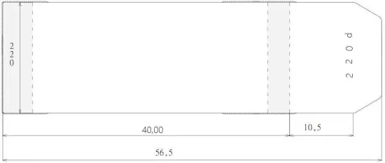 Okładka regulowana 220 x 580mm