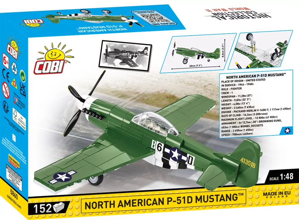 HC WWII North American P-51D Mustang - tantis.pl