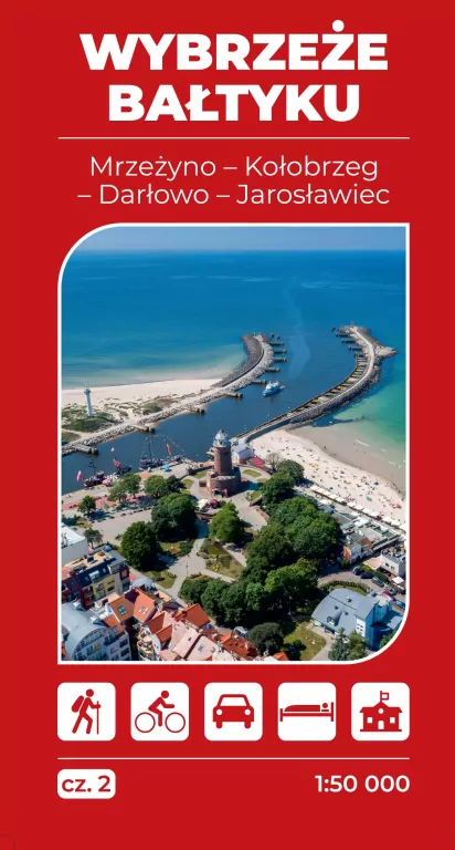 Mapa turystyczna - Wybrzeże Bałtyku cz.2 Mrzeżyno - tantis.pl