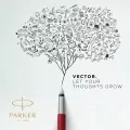 Pióro Wieczne Parker Vector, niebieskie - tantis.pl