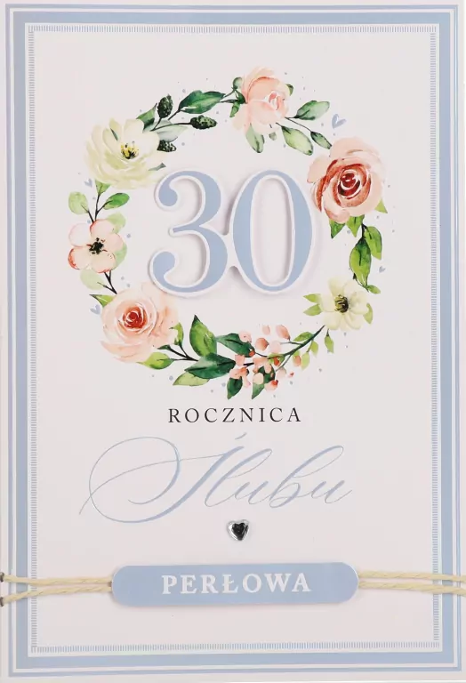 Karnet Rocznica ślubu 30 - tantis.pl