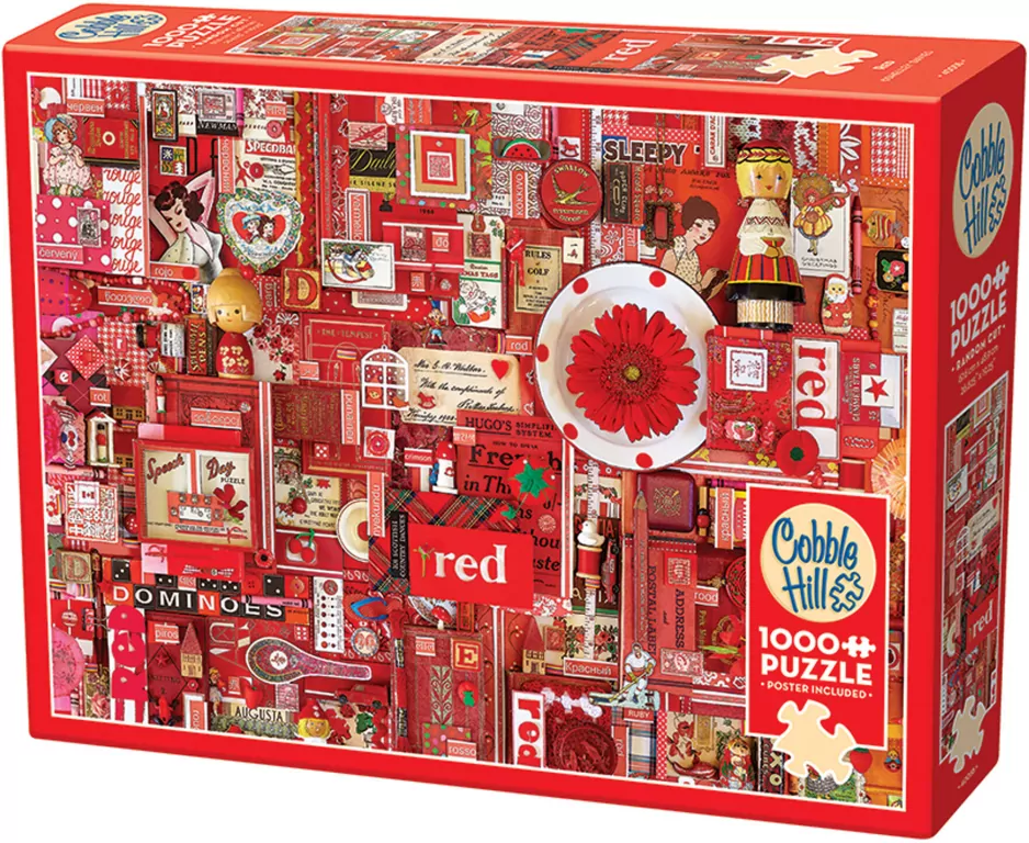 Puzzle 1000 Pomaluj mój świat na kolor... czerwony - tantis.pl
