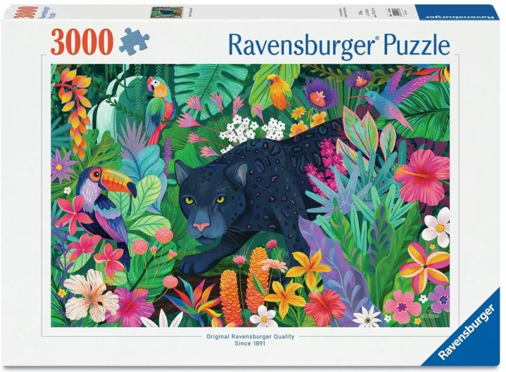 Puzzle 3000 Panther in the Blooming Jungle - tantis.pl