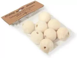 Dekoracje koraliki drewniane 30mm