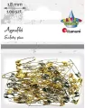 Agrafki metalowe 5x18mm złote srebrne - tantis.pl