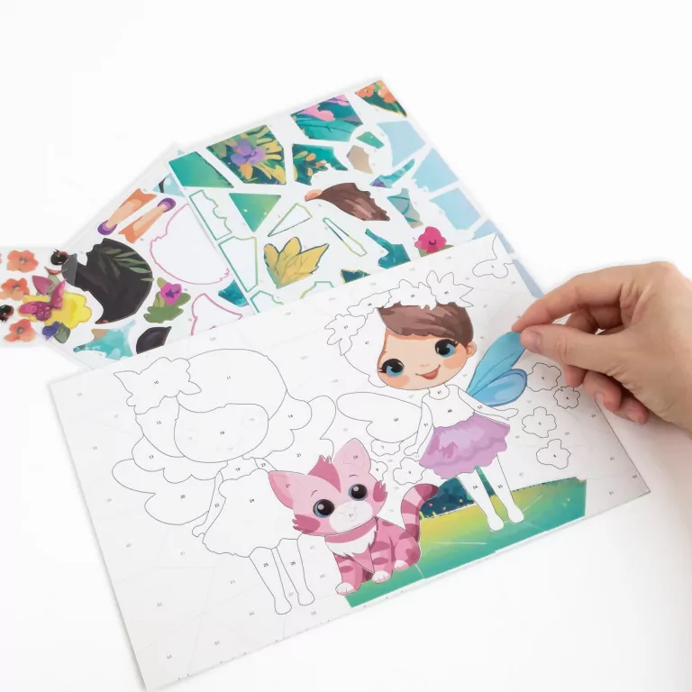 Wyklejanka po numerach jednorożec KIDEA - tantis.pl