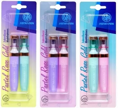 Zakreślacze pastel Astrapen rose gold mix - tantis.pl